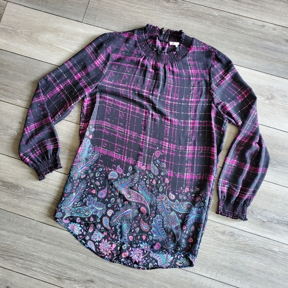 Daniel Rainn Tops - NEW plaid and paisley blouse
